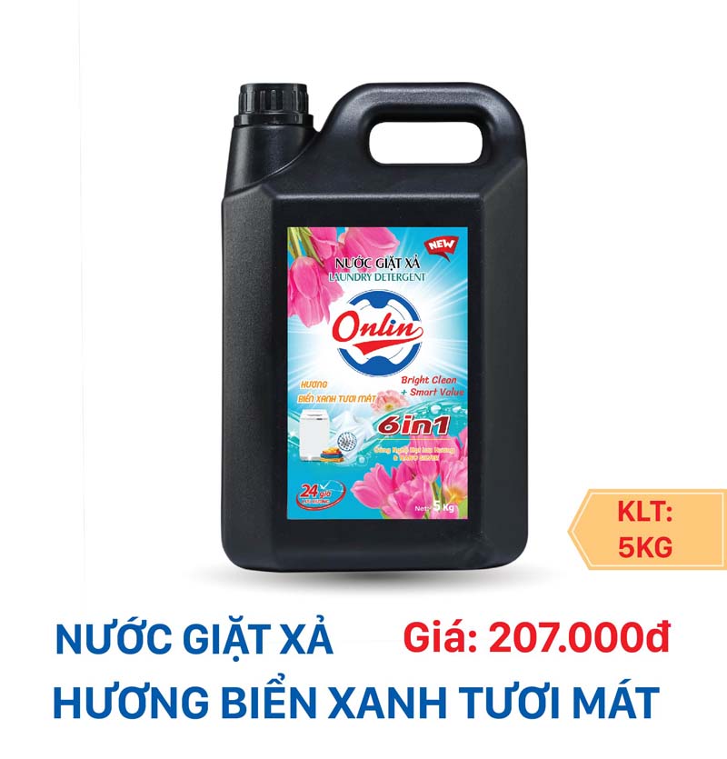 Nước giặt xả hương biển xanh tươi mát - NG Onlin-01