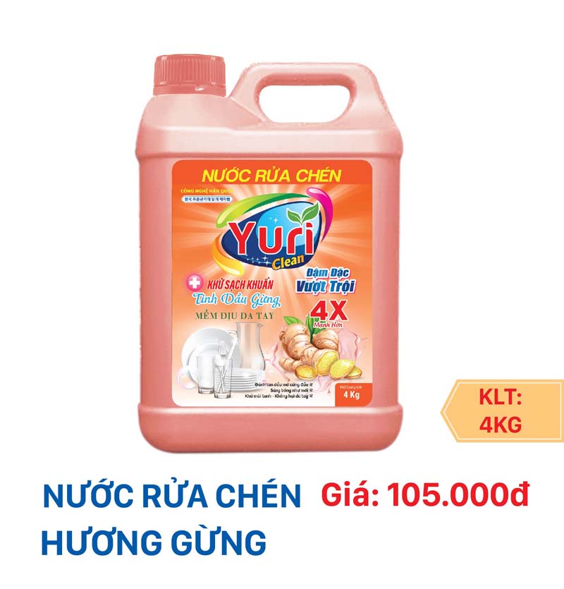 Nước rửa chén hương Gừng - Gia 3-04