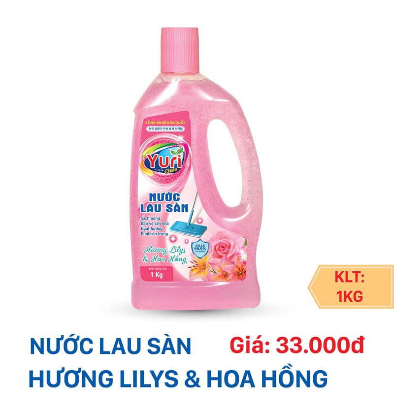 Nước lau sàn nước Lilys & Hoa hồng - Gia 2-01