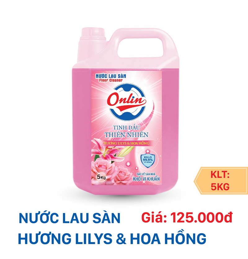 Nước lau sàn nước Lilys & Hoa hồng Gia LS-05