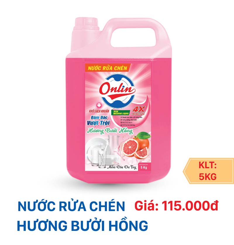 Nước rửa chén hương Bưởi Hồng - Gia RC-04