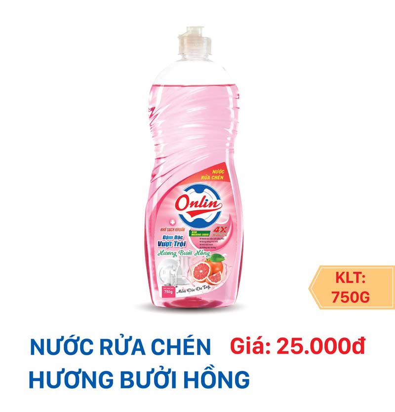 Nước rửa chén hương Bưởi Hồng - Gia RC-01