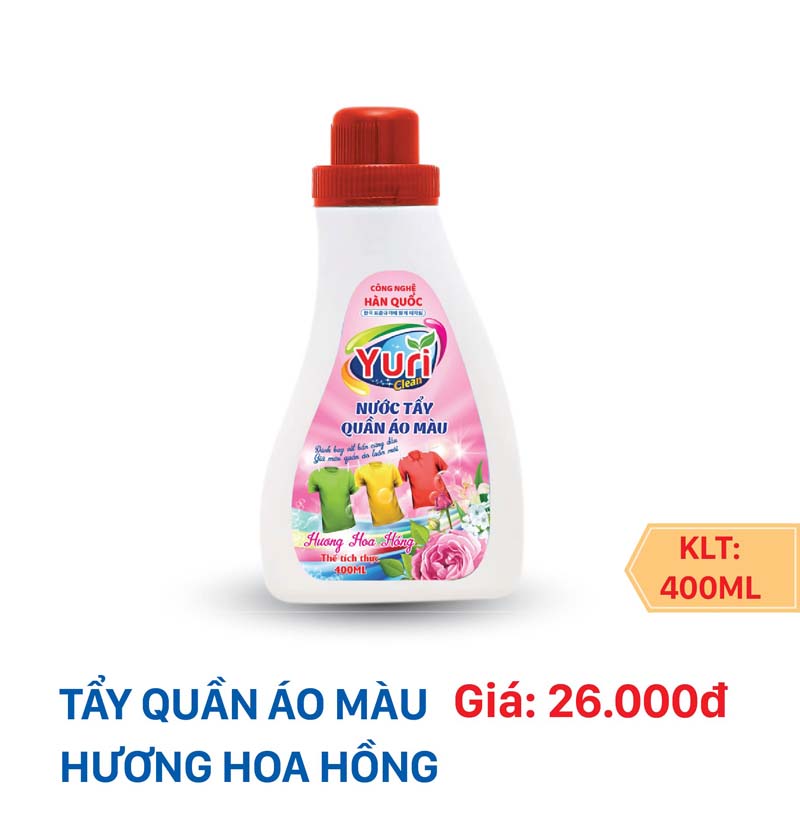 Tẩy quần áo màu hương hoa hồng - Gia 3-07