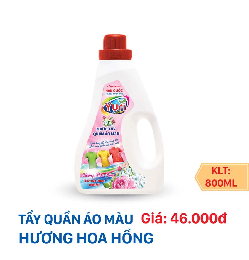 Tẩy quần áo màu hương hoa hồng - Gia 3-09