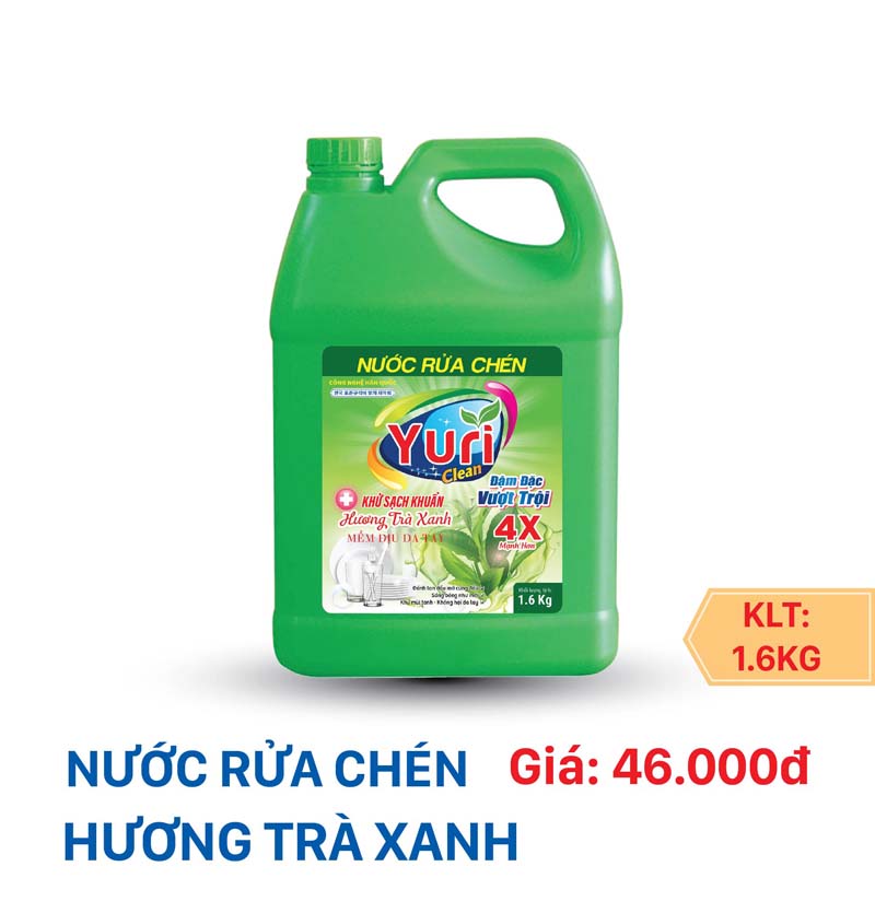 Tẩy quần áo màu hương Trà Xanh - Gia 3-11